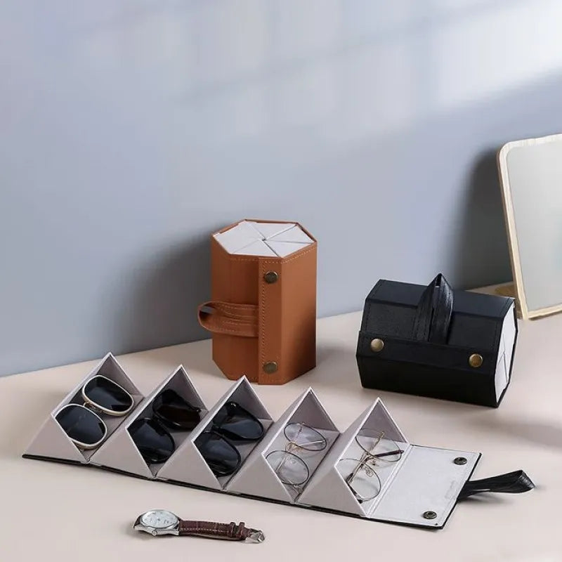 "Premium Leather Touch Glasses Case"
