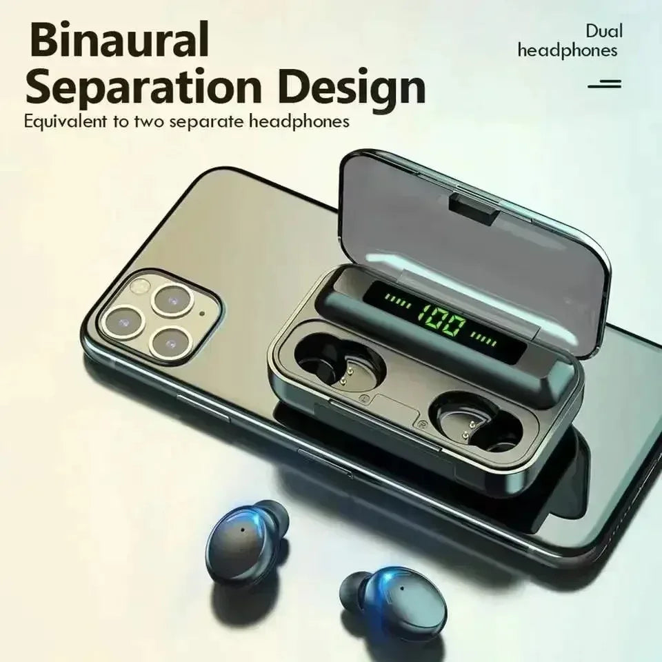M10 Wireless Earbuds β Premium Sound, Long Battery & Power Bank Feature