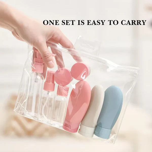 11Pcs/Set of Travel Bottles for Cosmetics and Toiletries