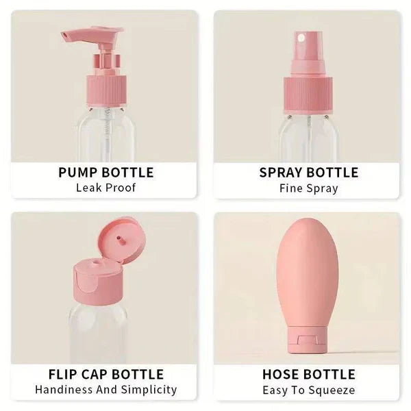 11Pcs/Set of Travel Bottles for Cosmetics and Toiletries