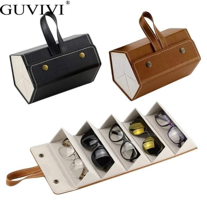 "Premium Leather Touch Glasses Case"