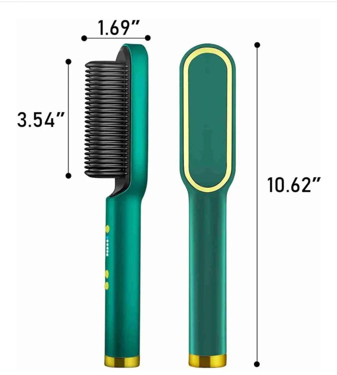 2-in-1 Hair Straightener Brush & Curling Comb – Fast Heating, Anti-Scald & Frizz-Free Styling Tool ✨