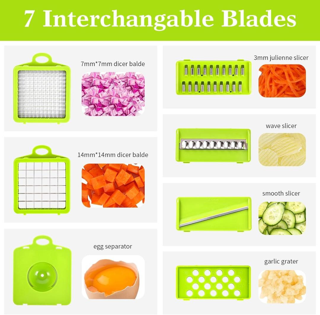 16-in-1 Vegetable Cutter & Slicer ā Fast, Easy & Safe Kitchen Tool