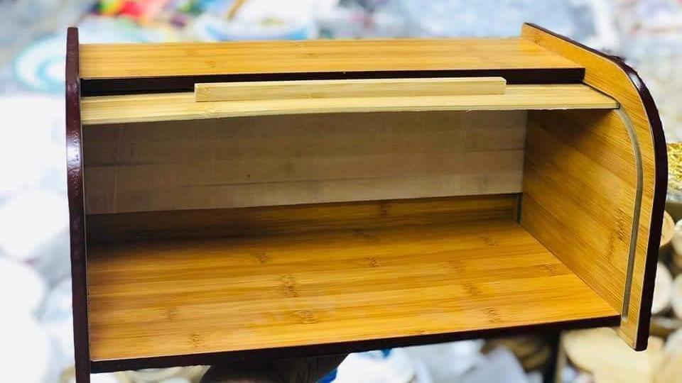 Wooden Bread Storage Box