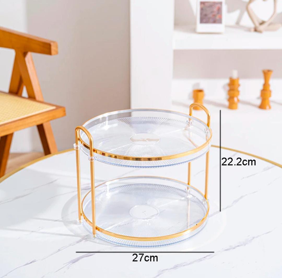 2 Layer Round Tray
