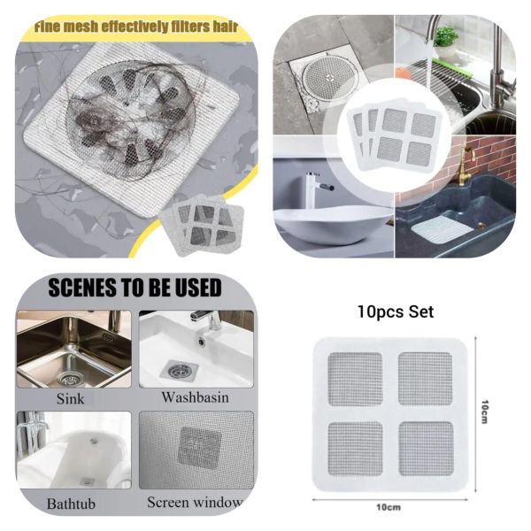 10 pcs disposable shower drain cover