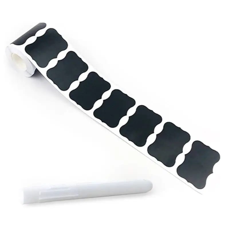 Wavy Shape Chalkboard Sticker With Pen
