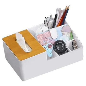 Wood-Topped Multi-Sectional Tissue Holder