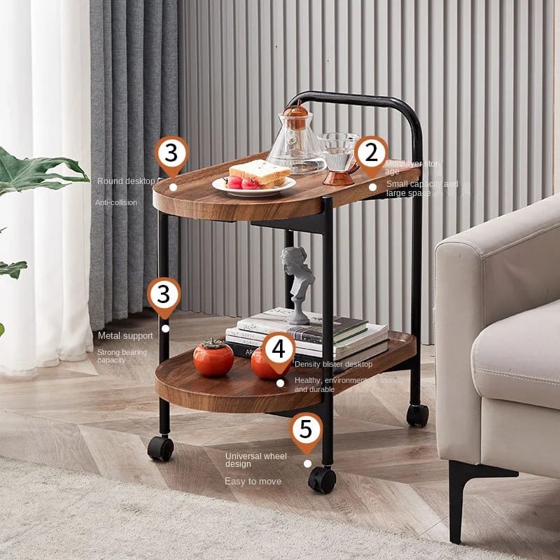 Wooden Movable Trolley