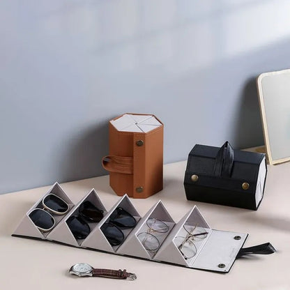 "Premium Leather Touch Glasses Case"