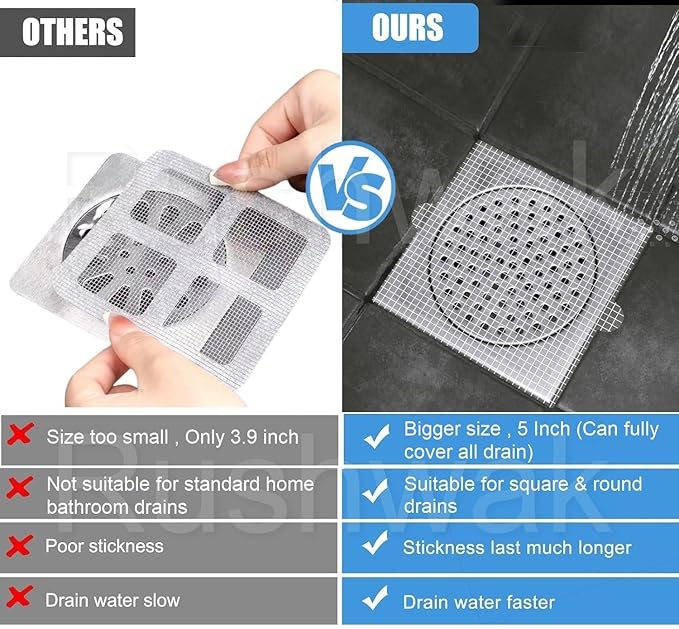 10 pcs disposable shower drain cover