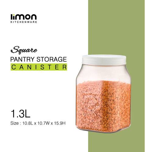 1.3L Square Airtight Storage Container (2309) by Limon